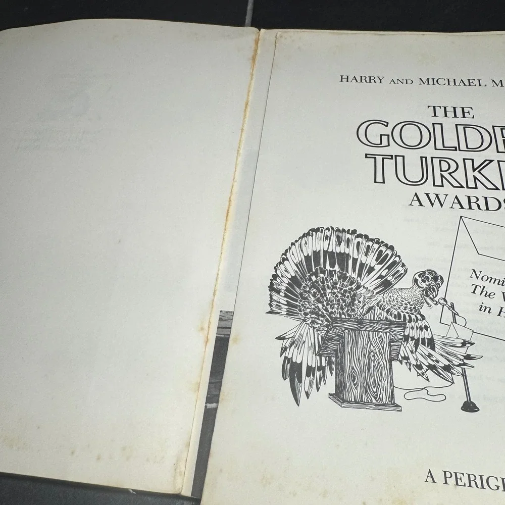 The Golden Turkey Awards Harry Michael Medved 1980 First Perigee Printing Humor